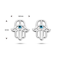 vDam Oorknoppen Handje Van Fatima Zilver Gerhodineerd 1335429