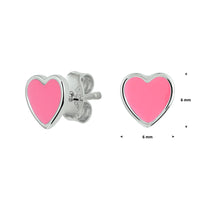 vDam Oorknoppen Hart Zilver Gerhodineerd 1328668