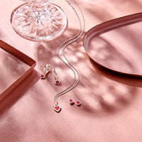 vDam Oorknoppen Hart Zilver Gerhodineerd 1336085