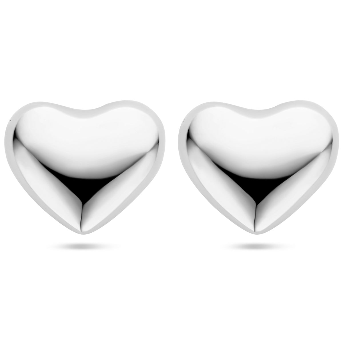 vDam Oorknoppen Hartjes 27 Mm Zilver Gerhodineerd 1339283