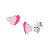 vDam Oorknoppen Hartjes Zilver Gerhodineerd 1328188