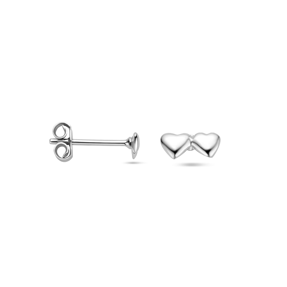 vDam Oorknoppen Hartjes Zilver Gerhodineerd 1338834