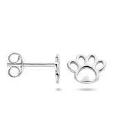 vDam Oorknoppen Hondenpoot Zilver Gerhodineerd 1336511