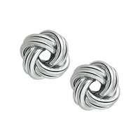 vDam Oorknoppen Knoop Zilver Wit 1017987