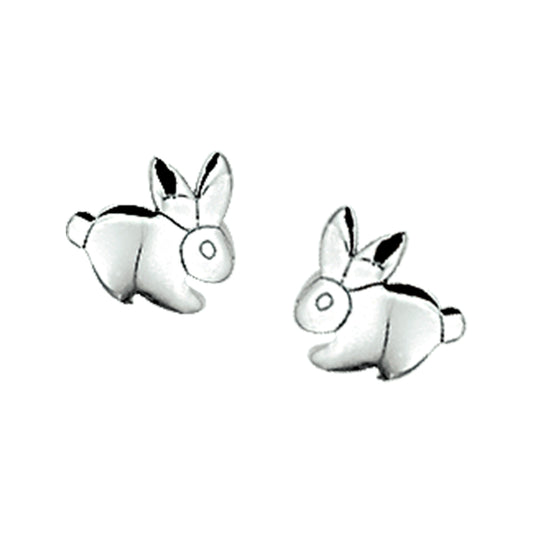 vDam Oorknoppen Konijn Zilver Gerhodineerd 1329503