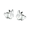 vDam Oorknoppen Konijn Zilver Wit 1000586
