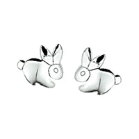 vDam Oorknoppen Konijn Zilver Wit 1000586