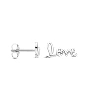 vDam Oorknoppen Love 6 Mm Zilver Gerhodineerd 1339319