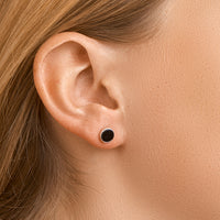 vDam Oorknoppen Onyx Zilver Gerhodineerd 1326610