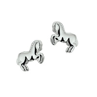 vDam Oorknoppen Paard Zilver Wit 1016725