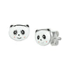 vDam Oorknoppen Panda Zilver Wit 1016152