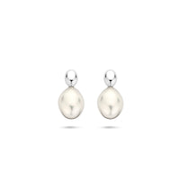 vDam Oorknoppen Parel 13 Mm Zilver Gerhodineerd 1340792