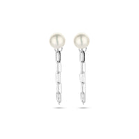 vDam Oorknoppen Parel 6,5 Mm Zilver Gerhodineerd 1340498