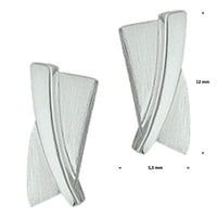 vDam Oorknoppen Poli/mat Zilver Gerhodineerd 1326896