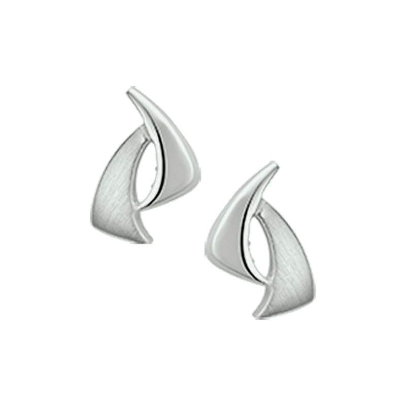 vDam Oorknoppen Poli/mat Zilver Gerhodineerd 1327280