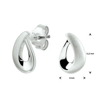 vDam Oorknoppen Poli/mat Zilver Gerhodineerd 1328368