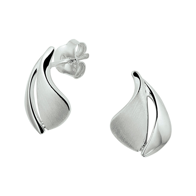 vDam Oorknoppen Poli/mat Zilver Gerhodineerd 1328406