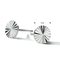 vDam Oorknoppen Rondje Gediamanteerd Zilver Gerhodineerd 1334628