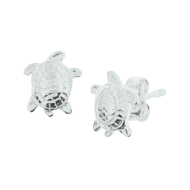 vDam Oorknoppen Schilpad Zilver Wit 1000597