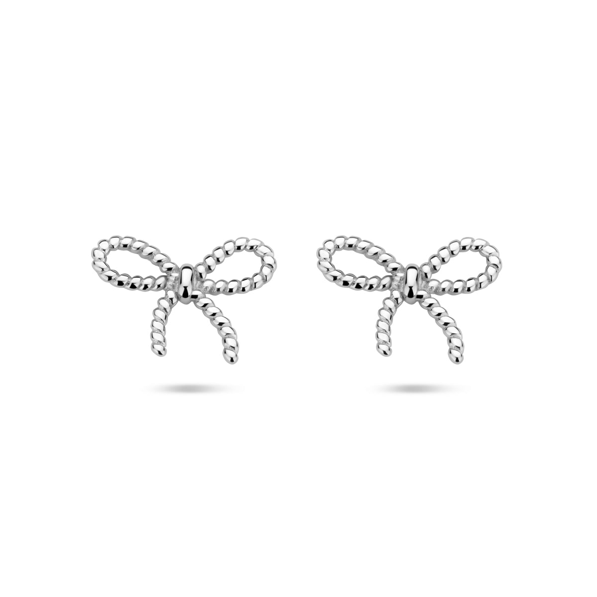 vDam Oorknoppen Strik 7,5 Mm Zilver Gerhodineerd 1340798