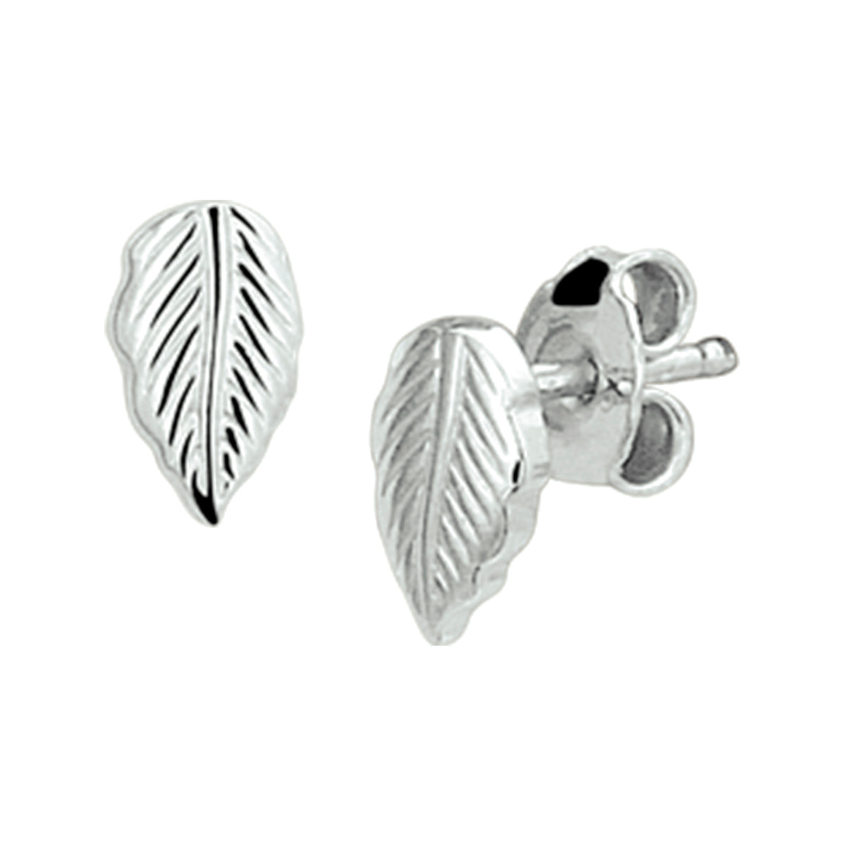 vDam Oorknoppen Veer Zilver Gerhodineerd 1326332