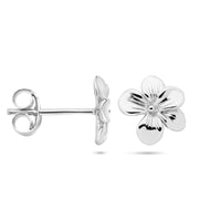 vDam Oorknoppen Viooltje Zilver Gerhodineerd 1336352