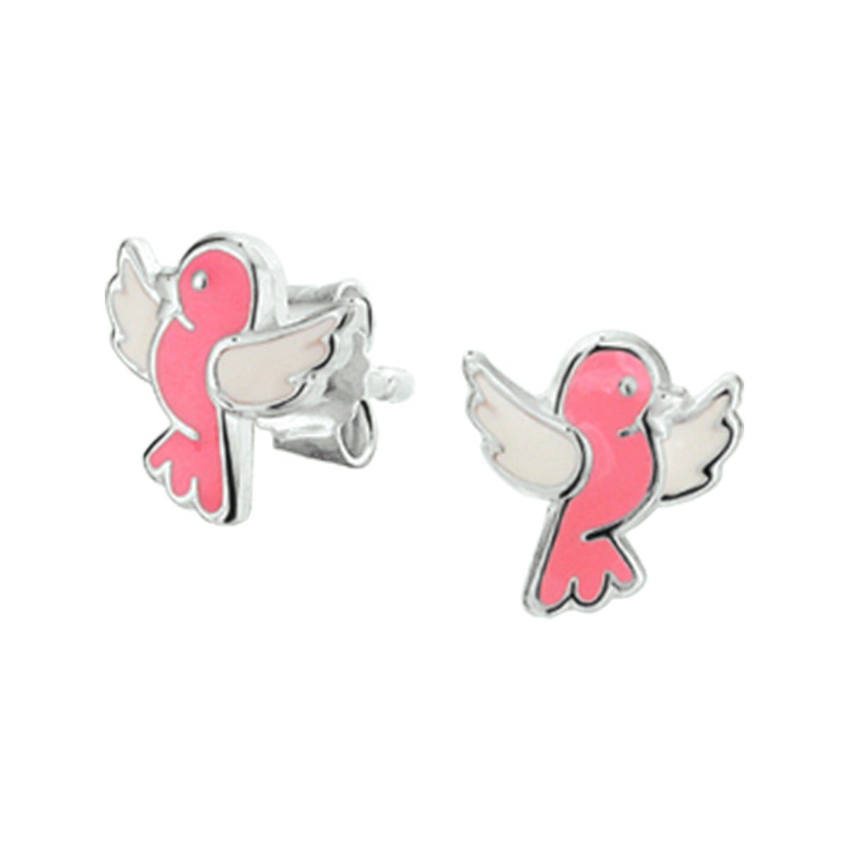 vDam Oorknoppen Vogel Zilver Gerhodineerd 1325529