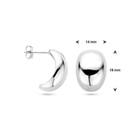 vDam Oorknoppen Zilver Gerhodineerd 1339003