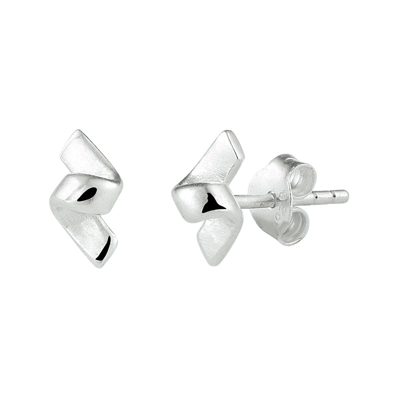 vDam Oorknoppen Zilver Wit 1000273