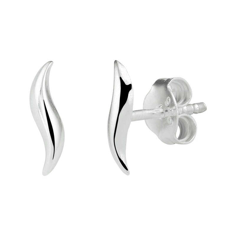 vDam Oorknoppen Zilver Wit 1000417