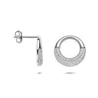 vDam Oorknoppen Zirkonia 14,5 Mm Zilver Gerhodineerd 1341287