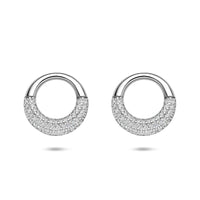 vDam Oorknoppen Zirkonia 14,5 Mm Zilver Gerhodineerd 1341287