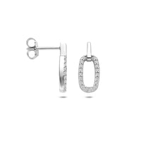 vDam Oorknoppen Zirkonia 16,5 Mm Zilver Gerhodineerd 1341689