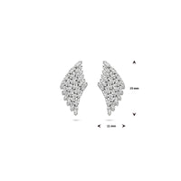 vDam Oorknoppen Zirkonia 23 Mm Zilver Gerhodineerd 1339596