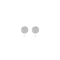 vDam Oorknoppen Zirkonia 6 Mm Zilver Gerhodineerd 1341256