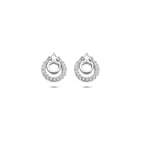 vDam Oorknoppen Zirkonia 8 Mm Zilver Gerhodineerd 1341353