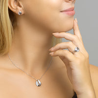 vDam Oorknoppen Zirkonia Poli/mat Zilver Gerhodineerd 1331945