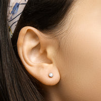 vDam Oorknoppen Zirkonia Zilver Gerhodineerd 1326349