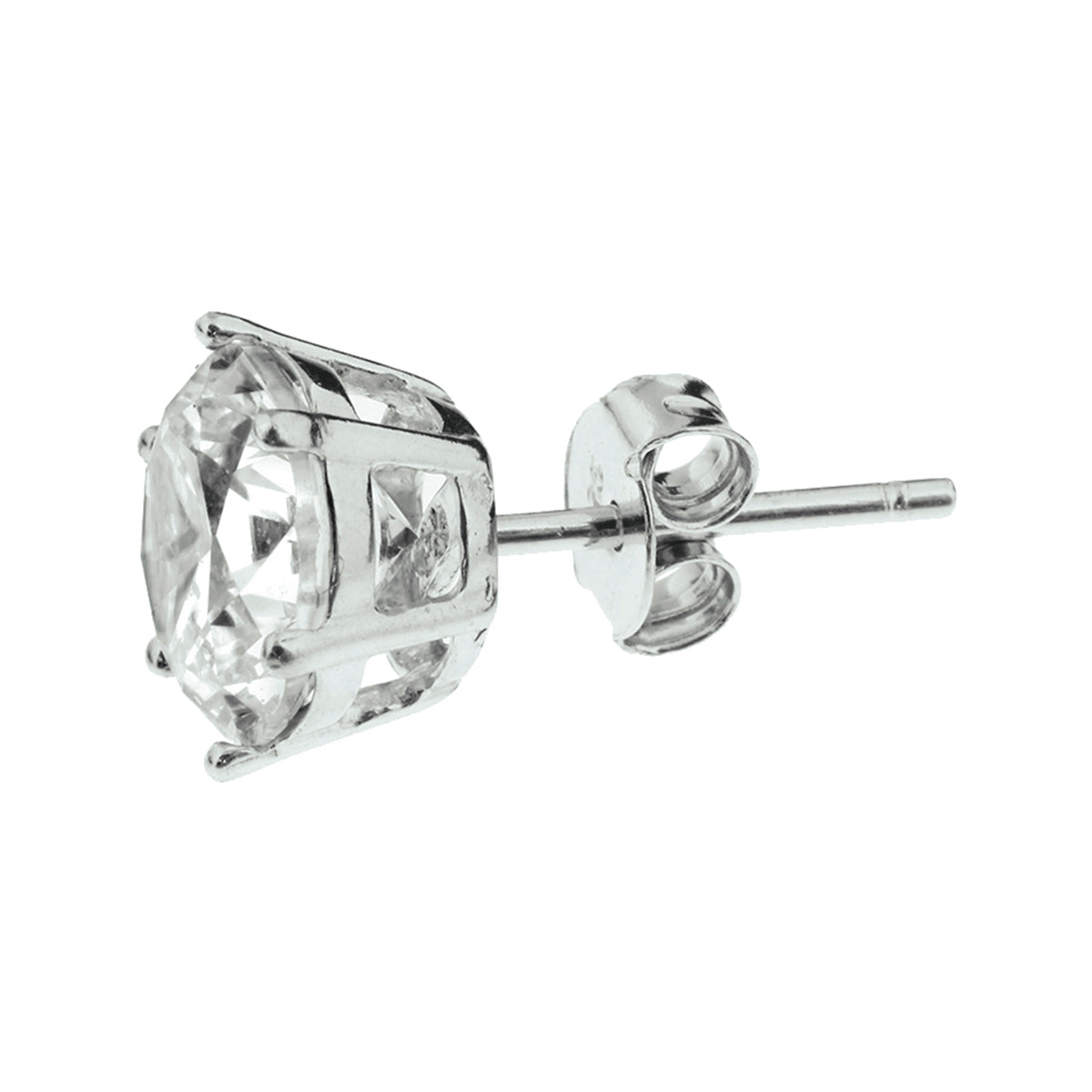 vDam Oorknoppen Zirkonia Zilver Gerhodineerd 1327000