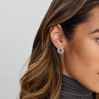 vDam Oorknoppen Zirkonia Zilver Gerhodineerd 1333801