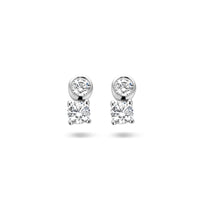 vDam Oorknoppen Zirkonia Zilver Gerhodineerd 1335308