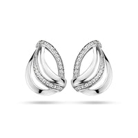 vDam Oorknoppen Zirkonia Zilver Gerhodineerd 1335412