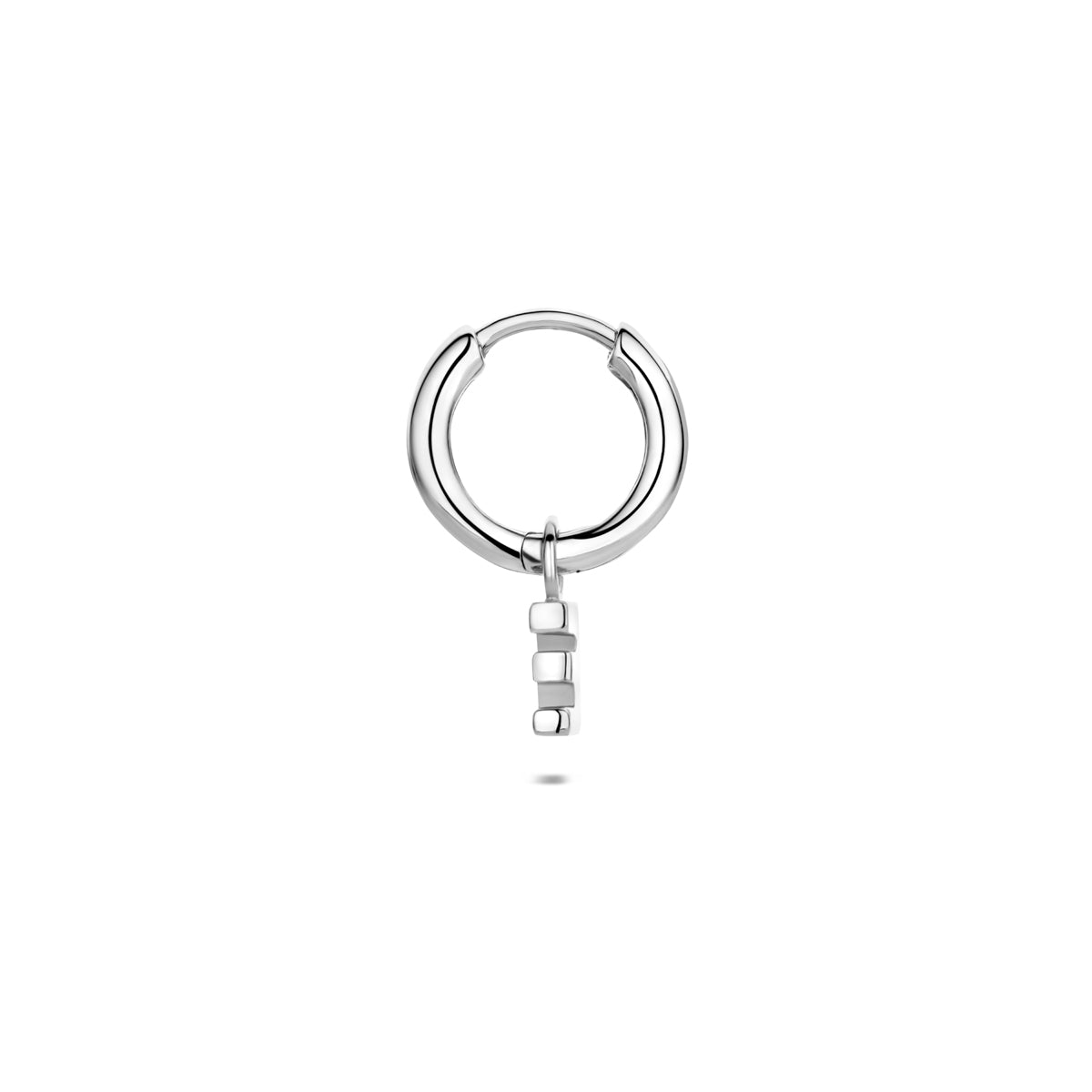 vDam Oorring Letter Per Stuk 13 Mm Zilver Gerhodineerd 1341067