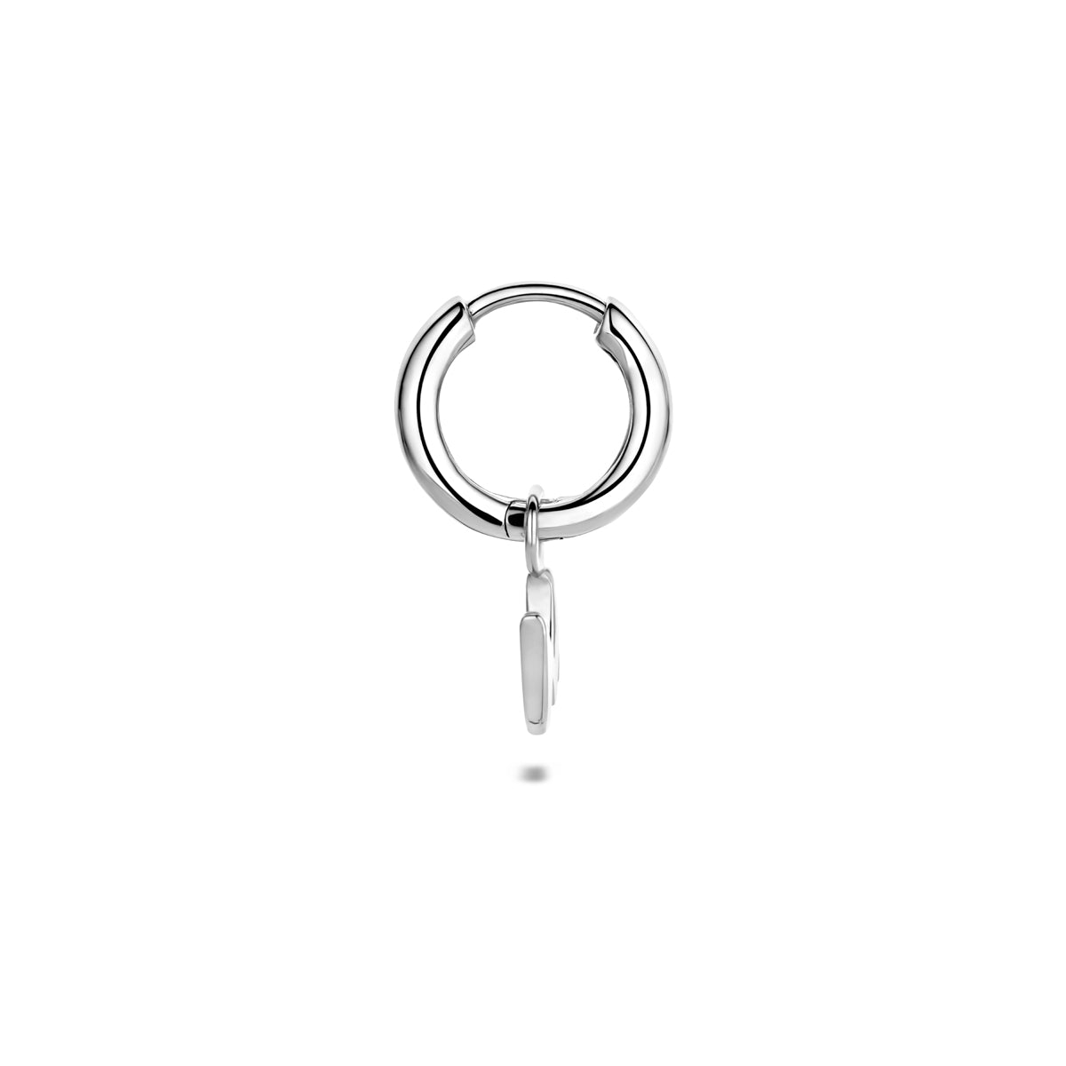 vDam Oorring Letter Per Stuk 13 Mm Zilver Gerhodineerd 1341075