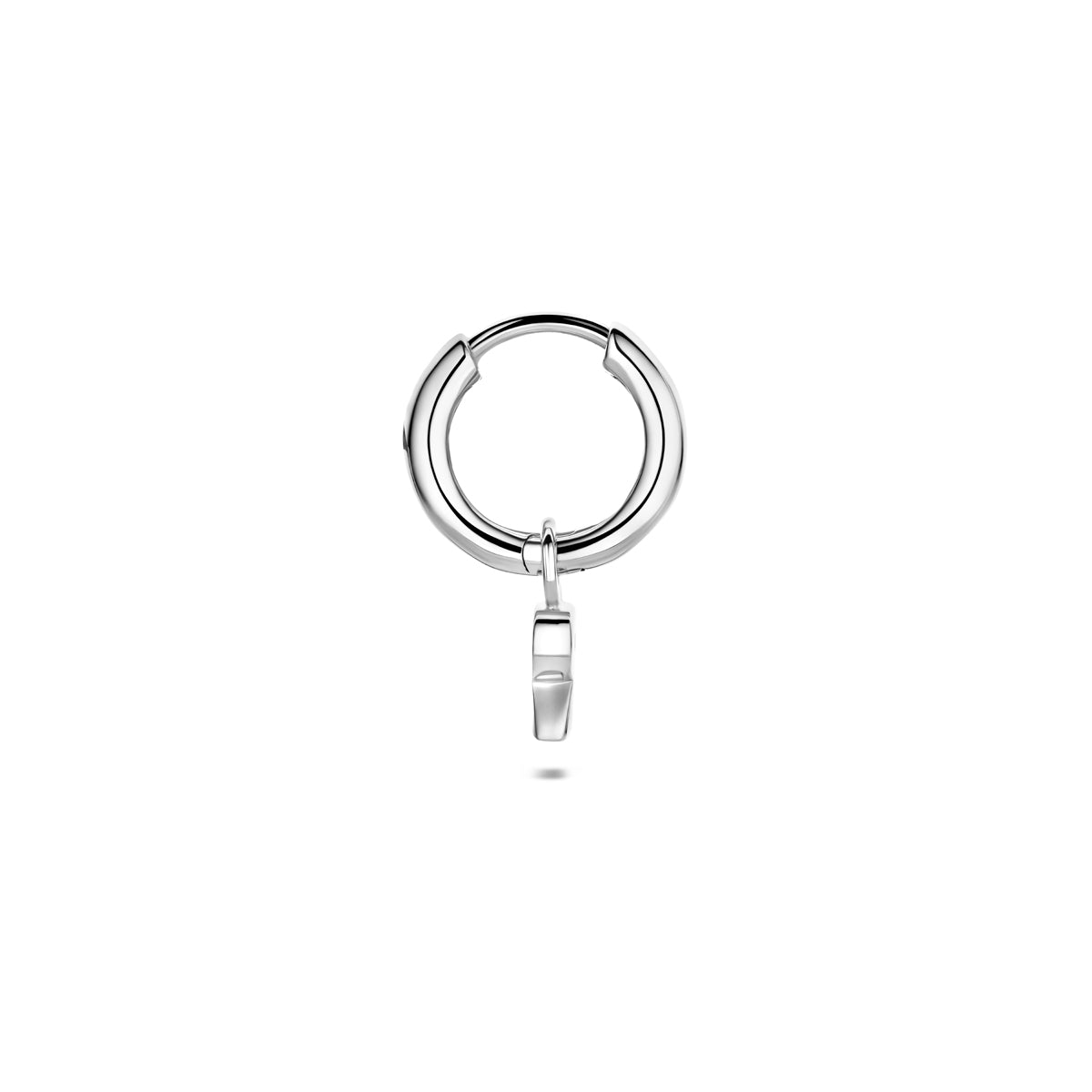 vDam Oorring Letter Per Stuk 13 Mm Zilver Gerhodineerd 1341080