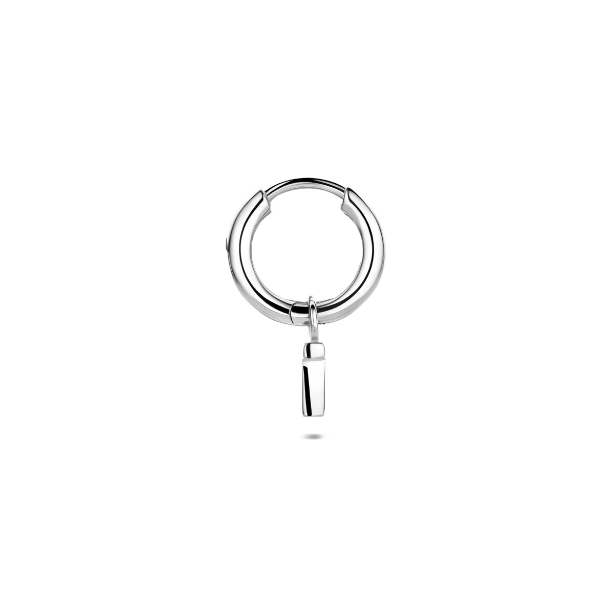 vDam Oorring Letter Per Stuk 13 Mm Zilver Gerhodineerd 1341082