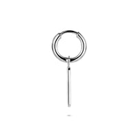 vDam Oorring Per Stuk 13 Mm Zilver Gerhodineerd 1341010