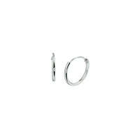 vDam Oorringen 1,3 Mm Ronde Buis Zilver Wit 1001428
