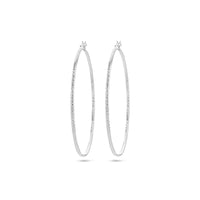 vDam Oorringen 1,5 Mm Ronde Buis Gediamanteerd Zilver Gerhodineerd 1336916