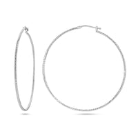 vDam Oorringen 1,5 Mm Ronde Buis Gediamanteerd Zilver Gerhodineerd 1336920